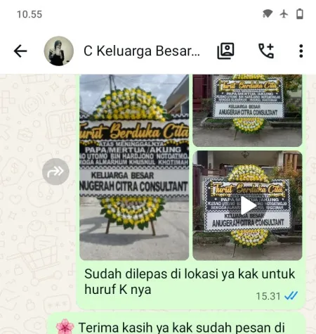 Pengiriman Papan Bunga Duka Panjang Magelang Tengah
